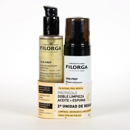 FILORGA SET DOBLE LIMPIEZA: ACEITE DESMAQUILLANTE 150 ML + ESPUMA LIMPIADORA ENZIMATICA 150ML