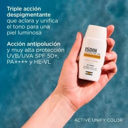 ISDIN FOTOULTRA 100 ACTIVE UNIFY SPF 50+ FLUIDO CON COLOR 50 ML