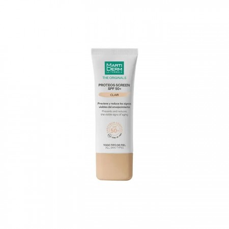 MARTIDERM PROTEOS SCREEN SPF50+ FLUID CREAM CON COLOR CLARO 40 ML