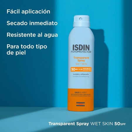 ISDIN FOTOPROTECTOR SPF50 SPRAY TRANSPARENT WET SKIN 250 ML