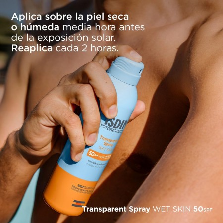 ISDIN FOTOPROTECTOR SPF50 SPRAY TRANSPARENT WET SKIN 250 ML