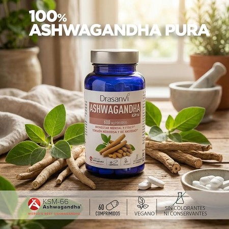 DRASANVI ASHWAGANDHA CON VITAMINA B6 + VITAMINA B12 60 GUMMIES