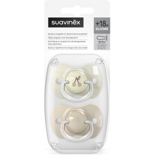 SUAVINEX CHUPETES FISIOLOGICO DE SILICONA +18 MESES 2 UNIDADES
