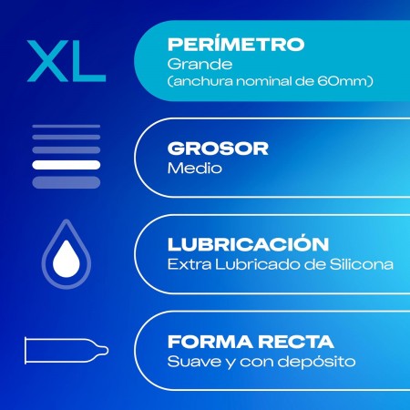DUREX NATURAL EXTRA GRANDE XL 12 PRESERVATIVOS