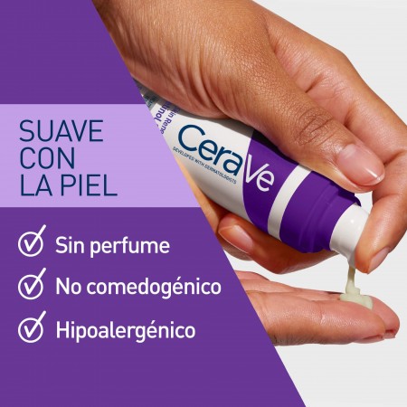 Fórmula hipoalergénica, sin perfume y no comedogénica del serum de retinol CeraVe