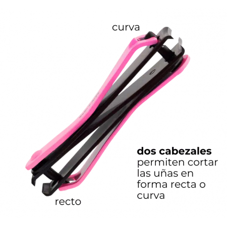 BETER CORTAUÑAS NAIL IT DOBLE 2 EN 1 CURVO Y RECTO COLOR FLUOR