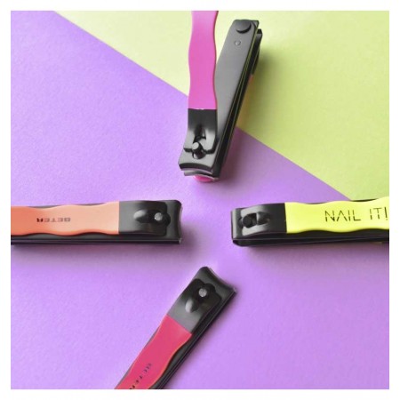 BETER CORTAUÑAS NAIL IT DOBLE 2 EN 1 CURVO Y RECTO COLOR FLUOR