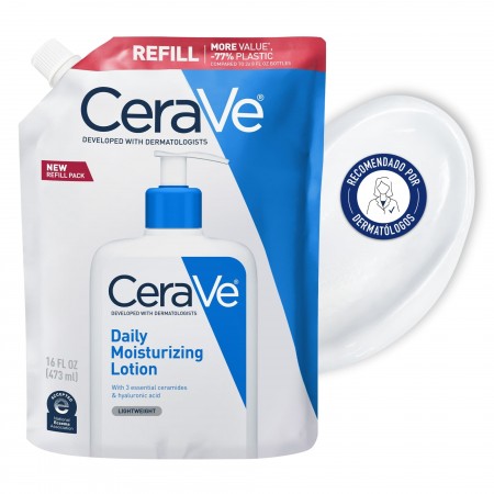 Eco-recarga CeraVe loción hidratante de 473 ml recomendada por dermatólogos