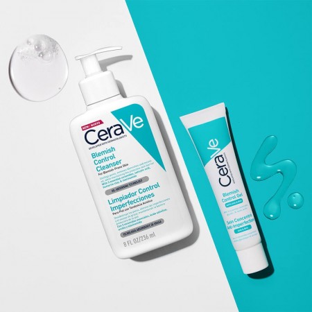 Dúo de tratamiento CeraVe Blemish Control para limpiar y eliminar granos del rostro"