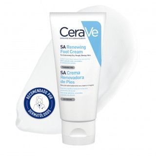 CeraVe Crema Renovadora de Pies de 88 ml recomendada por dermatólogos