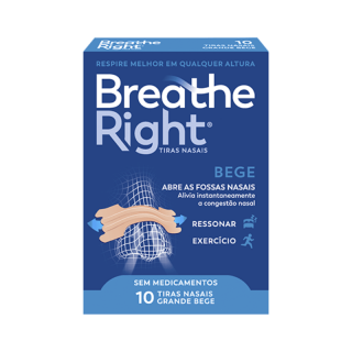 BREATHE RIGHT TIRAS NASALES CLASICAS TALLA GRANDE 10 UNIDADES