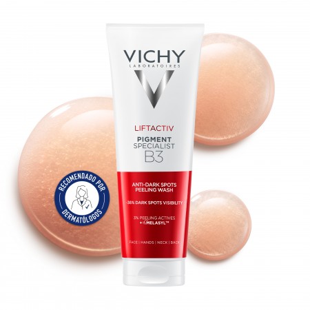 Vichy Liftactiv Pigment B3 Gel Limpiador Peeling Antimanchas de 125 ml recomendado por dermatólogos