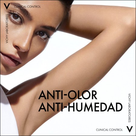 Acción antiolor y antihumedad extrema del desodorante Clinical Control de Vichy