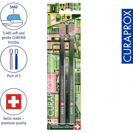 CURAPROX DUPLO CEPILLO 5460 ULTRA SOFT RECYCLED EDITION 2 CEPILLOS