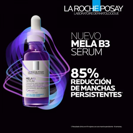 Eficacia clínica del sérum antimanchas La Roche-Posay Mela B3 reduciendo la hiperpigmentación
