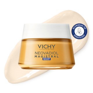 Vichy Neovadiol Magistral crema de noche recomendada por dermatólogos para el cuidado maduro