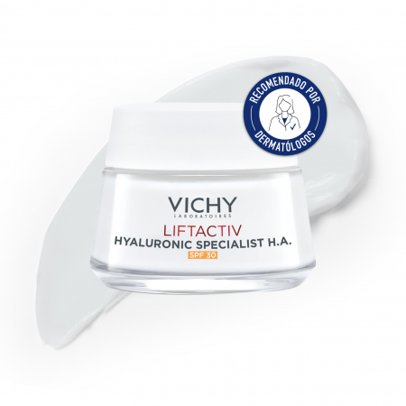 Vichy Liftactiv Hyaluronic Specialist H.A. crema de día recomendada por dermatólogos