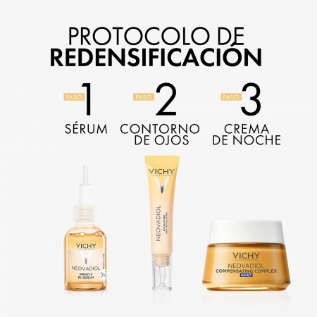 Protocolo de redensificación completo de Vichy con sérum, contorno de ojos y crema de noche
