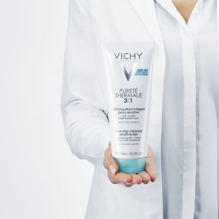 Limpiador facial de farmacia Vichy Pureté Thermale 3 en 1 testado clínicamente