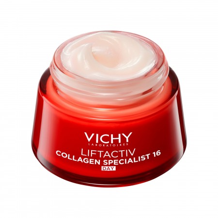 Textura rellenadora e hidratante de la crema de día Vichy Liftactiv Collagen Specialist 16