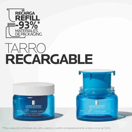 Sistema de tarro recargable Hyalu B5 Suractivated crema para reducir el uso de plástico