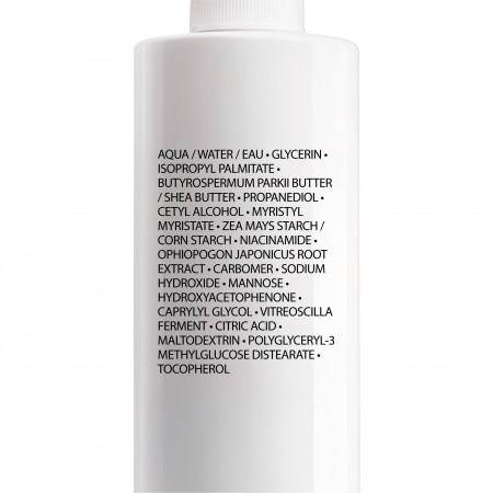 Detalle de la fórmula de Lipikar Baume AP+M con niacinamida, manteca de karité y complejo AP+M