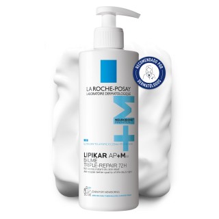 La Roche-Posay Lipikar Baume AP+M bálsamo corporal reparador triple acción recomendado por dermatólogos