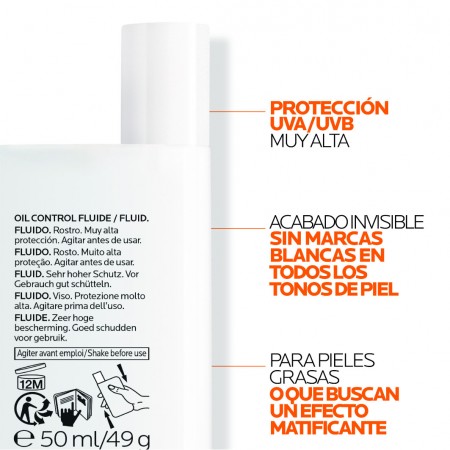 Propiedades matificantes e invisibles para piel grasa de La Roche-Posay Anthelios Oil Control con color