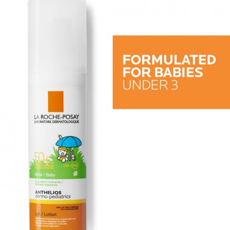 Loción fotoprotectora especialmente formulada para bebés menores de 3 años Anthelios Dermo-Pediatrics