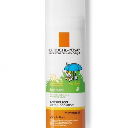 Detalle del protector solar pediátrico para bebés La Roche-Posay Anthelios Dermo-Pediatrics Bebé SPF50+