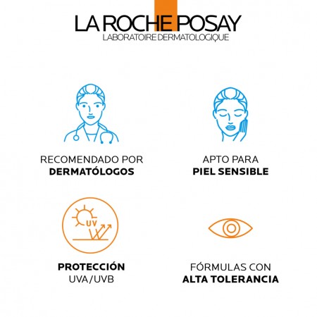 Garantías dermatológicas de alta tolerancia para piel sensible de La Roche-Posay Anthelios XL Leche Hidratante
