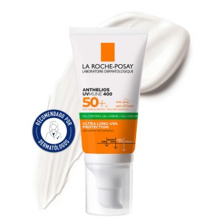 La Roche-Posay Anthelios UVMune 400 Oil Control Gel-Crema SPF50+ recomendado por dermatólogos