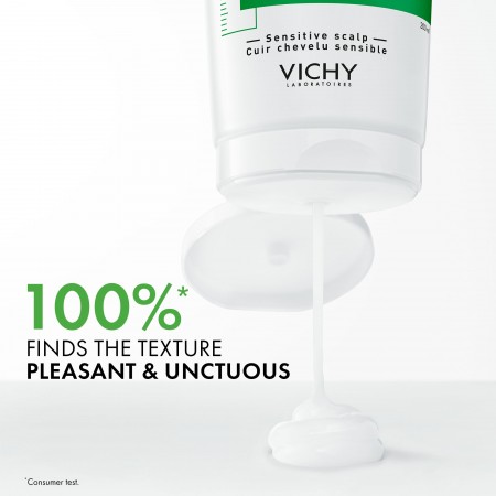 Textura suave, agradable y untuosa de Vichy Dercos Acondicionador Anticaspa Cuero Cabelludo Sensible