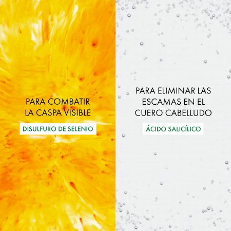 Ingredientes activos Sulfuro de Selenio y Ácido Salicílico en Vichy Dercos Champú Anticaspa Cabello Graso