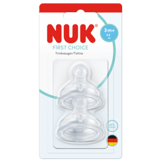 NUK TETINA SILICONA ANTICOLICO FIRST CHOICE T-M 0-6 MESES 2 TETINAS