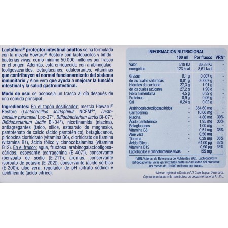 LACTOFLORA PROTECTOR INTESTINAL ADULTO 10 VIALES