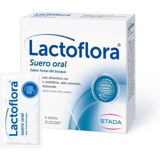 LACTOFLORA SUERO ORAL 6 SOBRES DUOCAM SABOR FRUTAS DEL BOSQUE