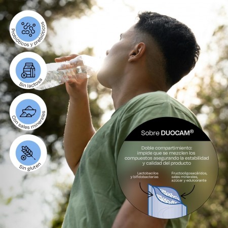 LACTOFLORA SUERO ORAL 6 SOBRES DUOCAM 6,58 G SABOR NARANJA