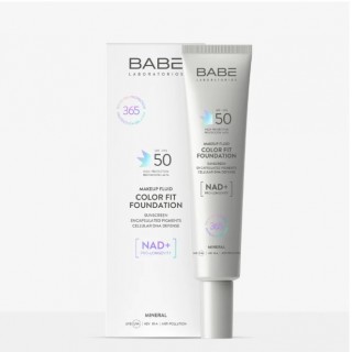 BABE MAKE UP FLUID COLOR FIT FOUNDATION SPF50 FLUIDO MINERAL CON COLOR 40 ML
