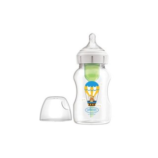 DR BROWN´S BIBERON ANTICOLICOS TETINA DE SILICONA BOCA ANCHA NATURAL FLOW CONEJO GLOBO UNIDAD 330 ML