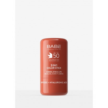 BABE 3 IN 1 COLOR STICK SPF 50 COLOR  MAJILLAS OJOS Y LABIOS