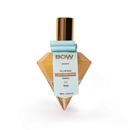 BOW WOMAN DRY OIL BODY ACEITE BETTY GOLDEN SHINY GLITTER 75 ML