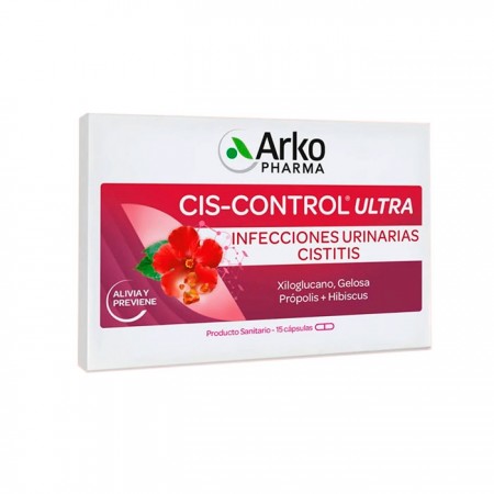 ARKOPHARMA CIS-CONTROL ULTRA INFECCION ORINA CISTITIS 15 CAPSULAS