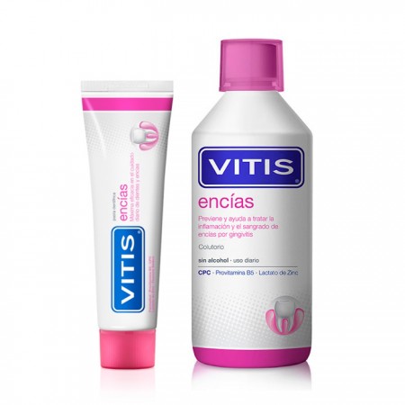 VITIS ENCIAS PACK COLUTORIO ENCIAS 500 ML + ENCIAS PASTA DENTIFRICA 100ML