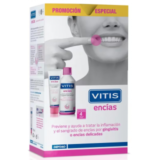 VITIS ENCIAS PACK COLUTORIO ENCIAS 500 ML + ENCIAS PASTA DENTIFRICA 100ML