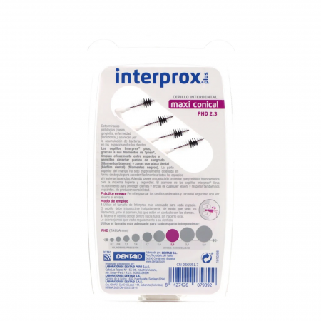 VITIS INTERPROX PLUS MAXI 2.3 4 UNIDADES MORADO+ANGULAR