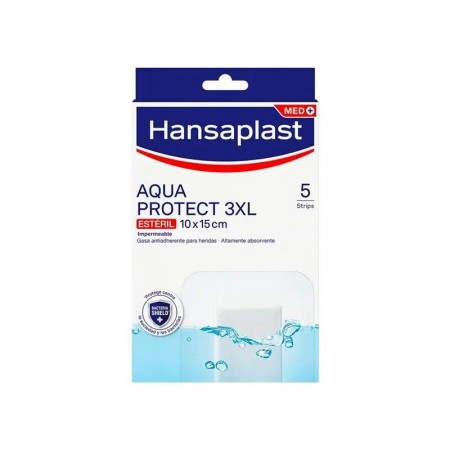 HANSAPLAST APOSITO ESTERIL AQUA PROTECT 15 X 10 CM TALLA 3 XL 5 UNIDADES
