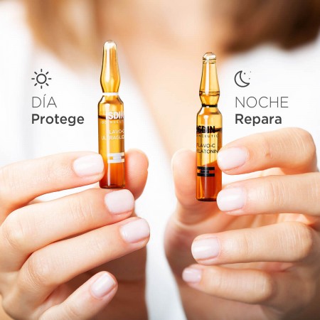 ISDINCEUTICS FLAVO-C ULTRAGLICAN SERUM 10 AMPOLLAS + FLAVO C MELATONIN SERUM 10 AMPOLLAS