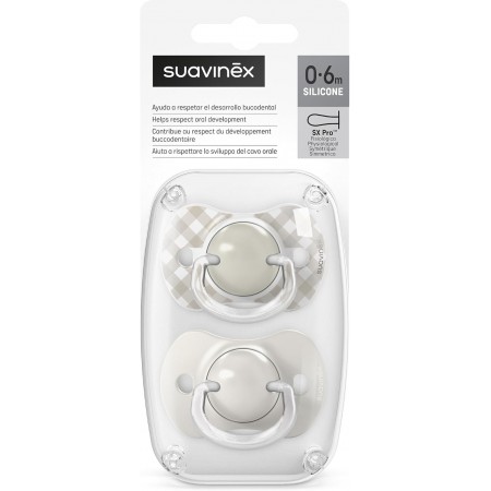 SUAVINEX CHUPETE SILICONA FISIOLOGICO SX PRO INTENSE 0 A 6 MESES