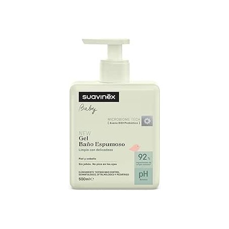 SUAVINEX PEDIATRIC GEL BAÑO ESPUMOSO PIEL Y CABELLO 500 ML